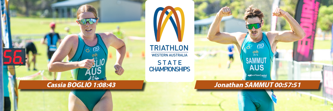 SAMMUT AND BOGLIO WIN WA STATE SPRINT TRIATHLON CHAMPIONSHIPS